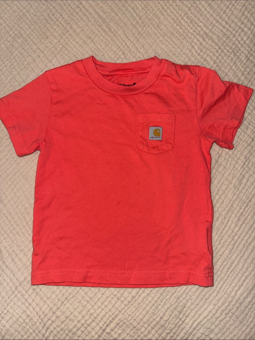 Carhartt Toddler Pocket T-Shirt - Coral